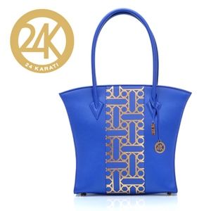 24KARATI | NEW PURE GOLD CALF LEATHER ABIR HANDBAG